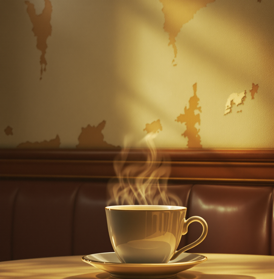 Sometimes I think about all the stories these diner walls could tell… if only they could talk. Some of them, I’m sure, would be a lot steamier than just coffee brewing.