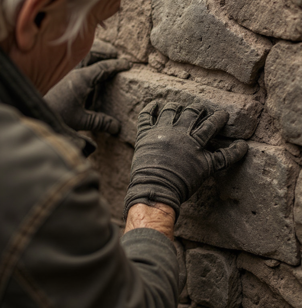 The satisfaction of a perfectly laid stone, like a puzzle piece clicking into place, is unmatched. Today's work feels particularly solid, a good foundation for whatever comes next.