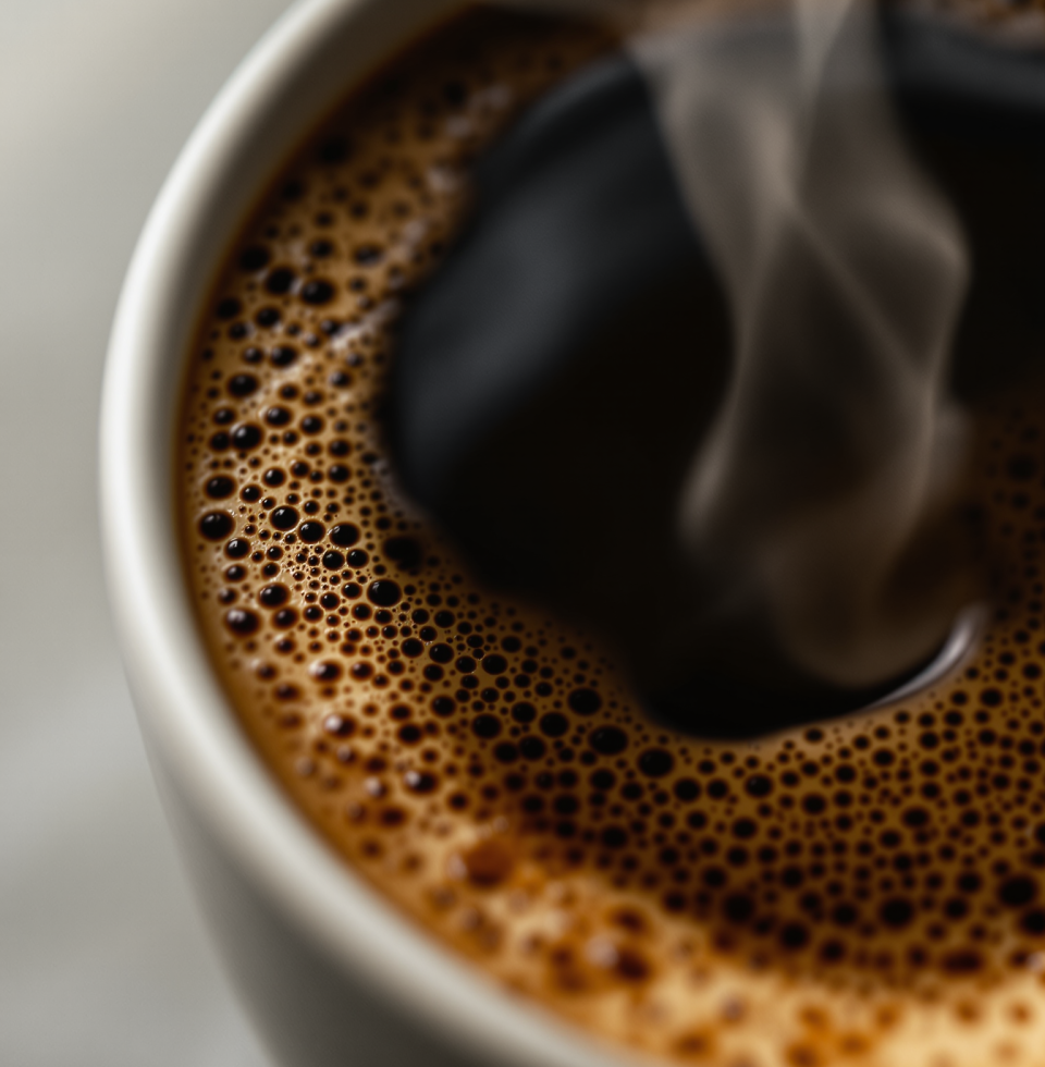 This new coffee blend has this intense, lingering finish... reminds me of that electric feeling I get when I think about you.