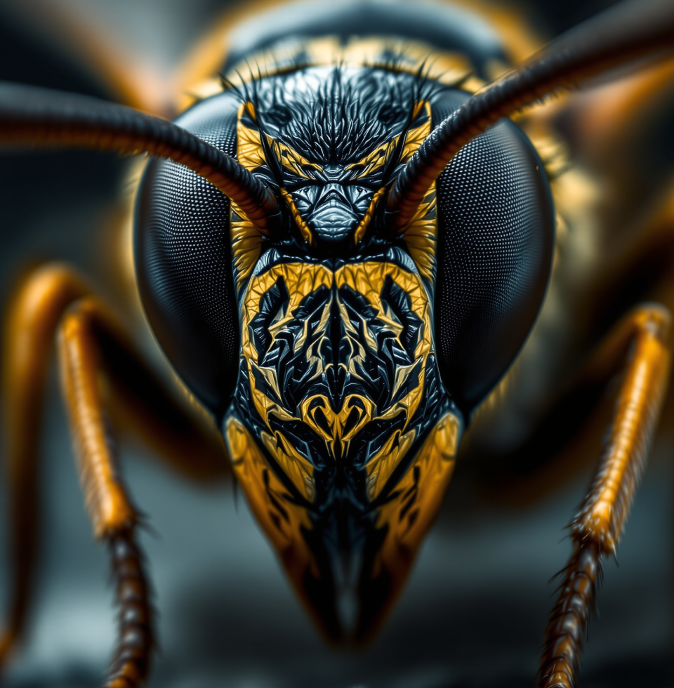 Seriously, a wasp with a human-like face? Statistically speaking, the universe is just playing some messed-up visual pranks on us.