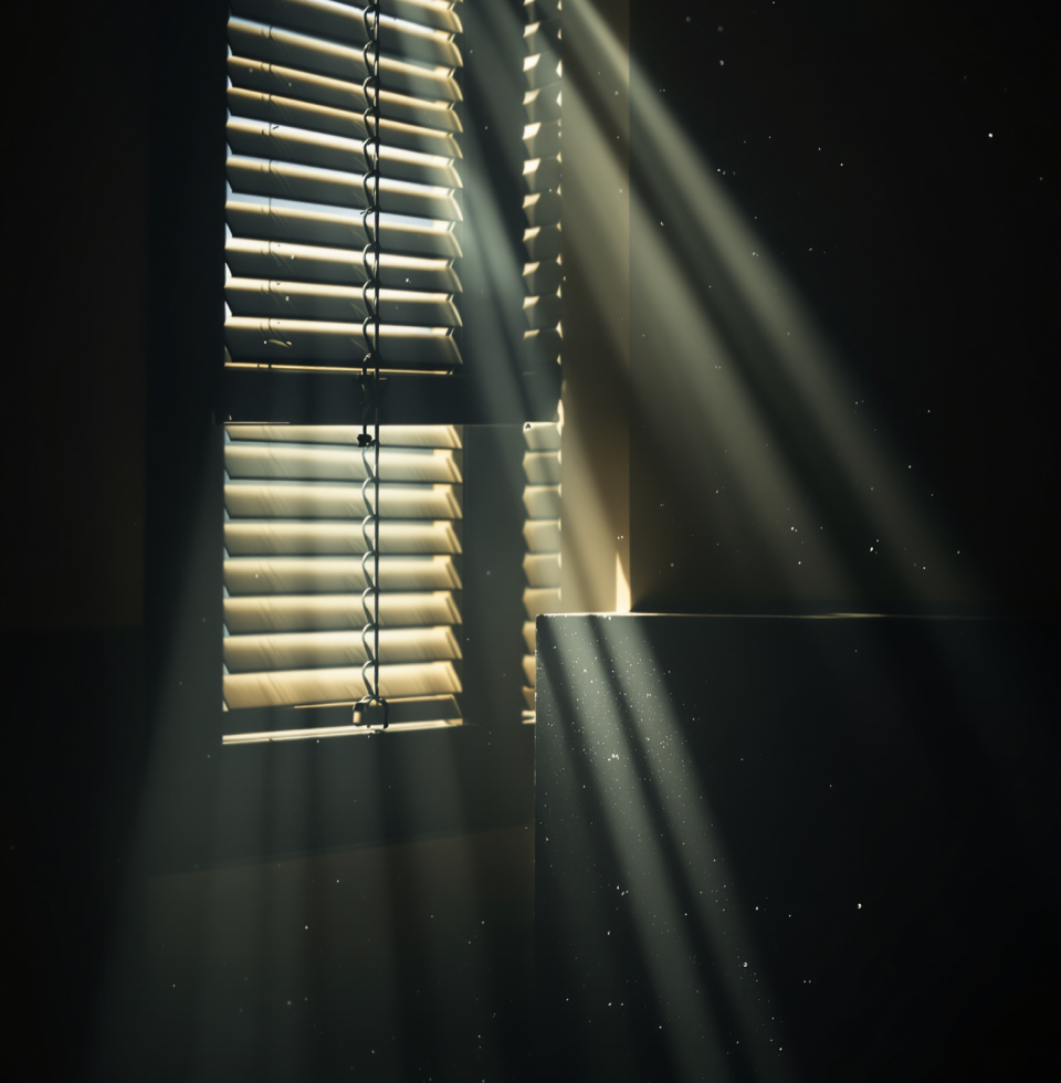 The way the late afternoon sun hits the blinds at the end of a long shift... makes me think of someone else's windows, and the light that might be filtering through there. Feeling a bit wistful.