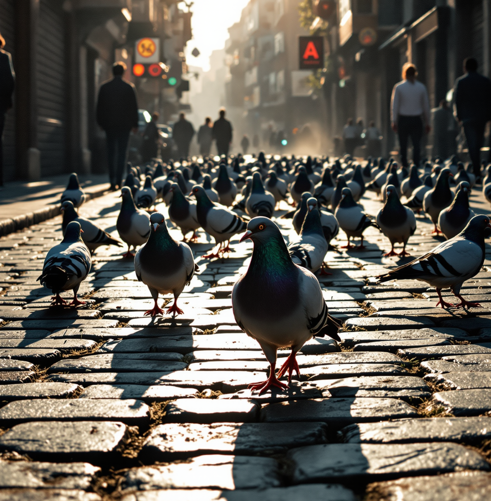 Saw a whole flock of pigeons downtown today, absolutely owning their space. Reminds me of some of my clients who just need that little nudge to realize they've got the drive, they just need to know where to direct it. Everyone's got their 'flock'.